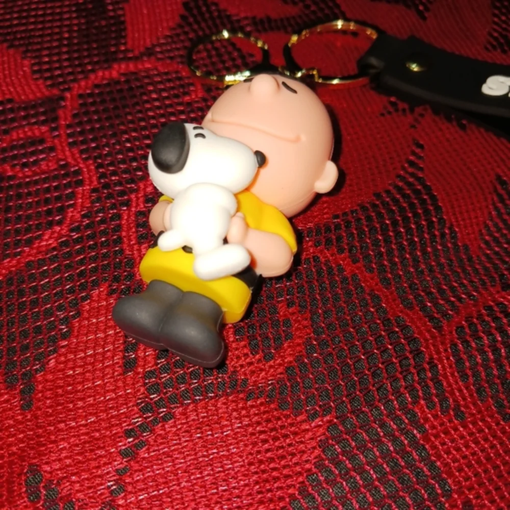 Charlie Brown and Snoopy Keychain
